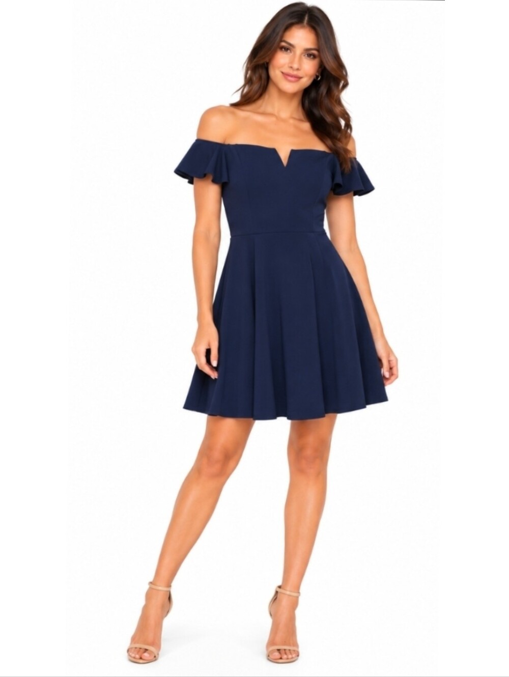 Teeze Me Off-The-Shoulder Fit & Flare Dress